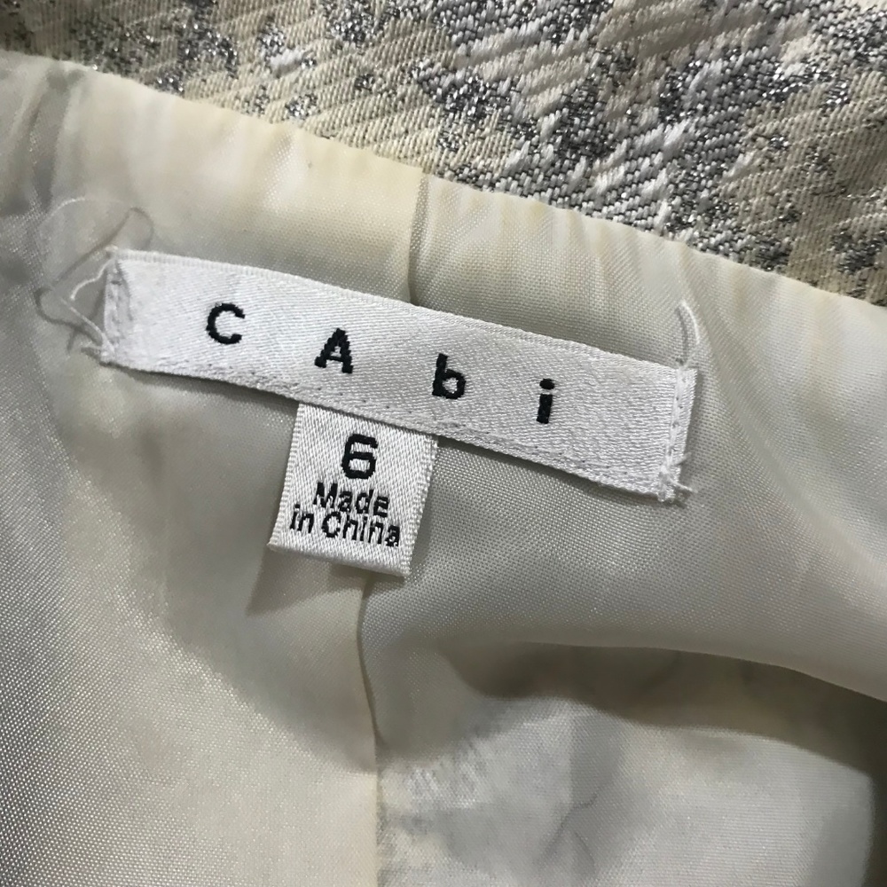 CAbi Chalet Metallic Jacket Size 6 Style 657 - Picture 6 of 8